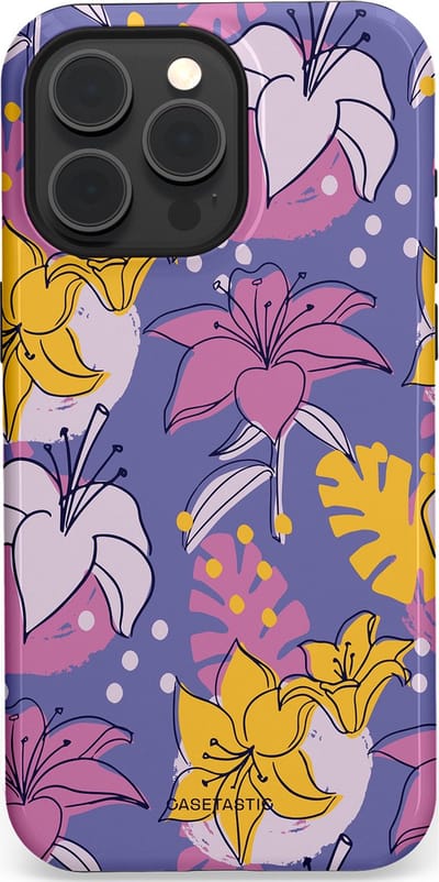Casetastic Hoesje Geschikt voor Apple iPhone 15 Pro Max Magsafe - Stijlvolle Beschermende Duo-layer Case - Lichtjesbloei