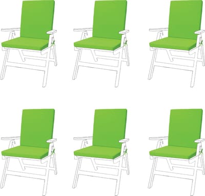 Stoel Zitkussen voor Tuin - Hoge Rug Tuinkussen - Zitkussen Ergonomisch - Tuinstoelkussens met Lint - Buiten Tuin Stoelkussen - Zitkussens 44cm x 100cm