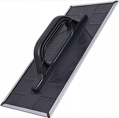 Schuur Rasp Troffel - Schraap Vliegtuig - Glad Maken Oppervlakken - Geperforeerde Staal Pad - 400x180mm - Grijs
