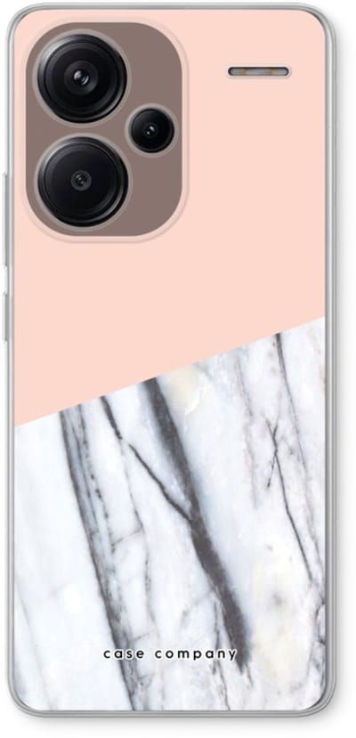 Case Company® - Hoesje geschikt voor Xiaomi Redmi Note 13 Pro plus hoesje - A touch of peach - Soft Cover Telefoonhoesje - Bescherming aan alle Kanten en Schermrand