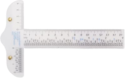 SnelShoppen - T-Square Liniaal 60cm Acryl Transparant met Dubbele Schaal Maten in Inches en Centimeters voor Knutselen, Kunst, Schoolprojecten, Techni