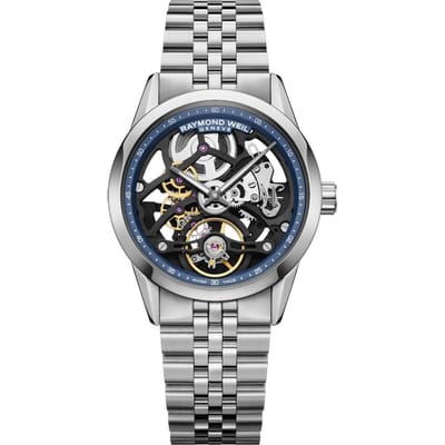 Raymond Weil Freelancer Calibre RW1212 Skeleton Heren Zilveren Horloge 2783-ST-50000