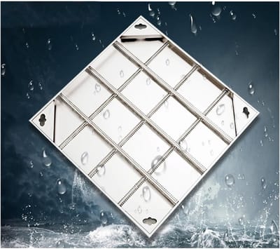 Roestvrijstalen Afvoer - Putdeksel Inzet - Water Afvoeren - Zwaar Belastbaar - 8 cm 50x50 - Zilverkleurig