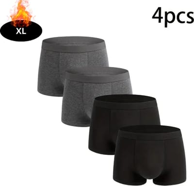 Nivard Onderbroeken Heren - Boxershort - Ondergoed - Boxer - Underwear - Mannen - 4 Pack - Zwart + Donkergrijs - XL