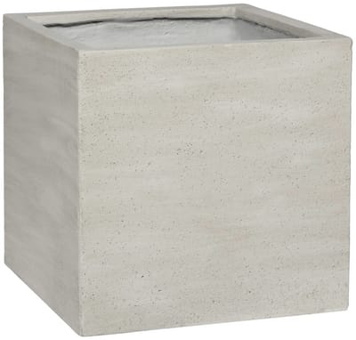 Pottery Pots - Plantenbak - Block M - L40cm x W40cm x H40cm - Indoor en Outdoor - Beige Washed/Grey