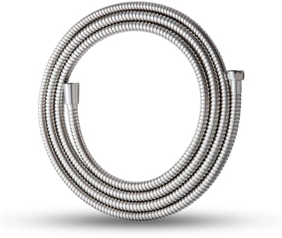 Dailygoods - OFFO Flexibele roestvrijstalen doucheslang, doucheslang 3 m, G1/2 inch standaardaansluiting, lekvrij en anti-knikk, gemakkelijk te reinigen, voor douche, badkamer, chroom