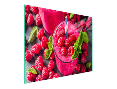 TMK ArtDeko Serie - Snijplank van Gehuld Glas - 52x30 cm - Malina Motief