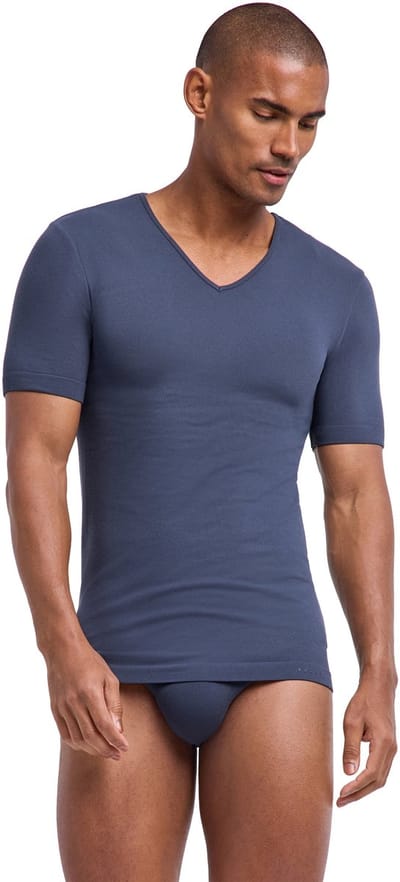 FALKE Daily Seamless naadloos modal top van onderlaag heren grijs - maat S