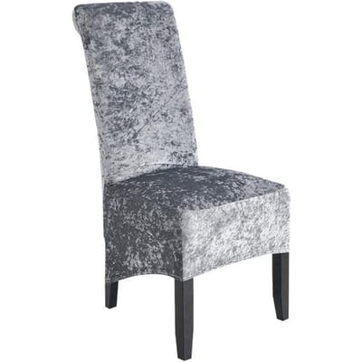 Fluwelen Pluche Xl Eetkamerstoelhoezen, Stretch Stoelhoes, Spandex Hoge Stoelen Protector Covers Zetel Hoes Met Elastiek 1 piece