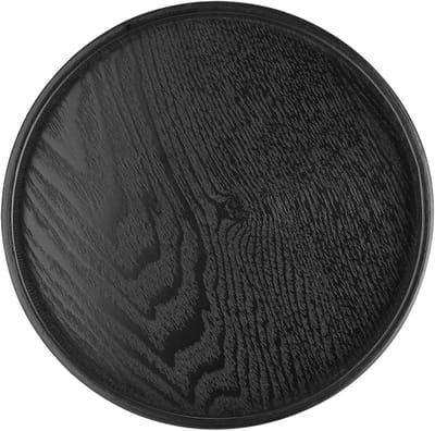 Famanu – Ronde houten dienbladen - set van 2 - multifunctioneel voor thee - koffie of snacks - diameter 21 cm
