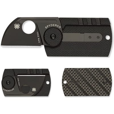 Spyderco Dogtag Folder Carbon Fiber / Black CPM S30V PE