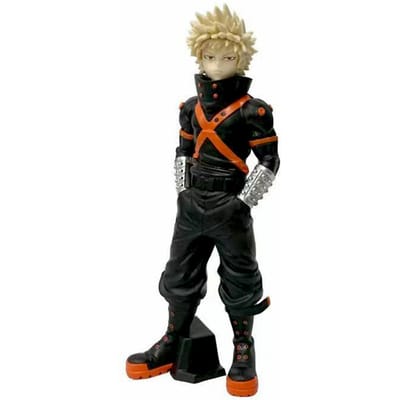 MHA Anime Bakugou Katsuki Figurine Debout Figurine d'Action My Hero Academia Collection Poupée Anime Jouets Modèle PVC Garçon Fille Cadeaux black