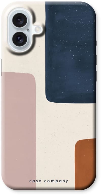 Case Company® - Hoesje geschikt voor iPhone 16 Plus hoesje - Geo #5 - Tough Case - Maximale Bescherming alle Kanten en Schermrand