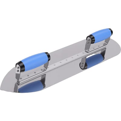 Dubbele Handgreep Zwembadtroffel Rond en Puntig Hoofd Afwerkstrooier voor Zwembadcoating Betonpleisterwerk 20 Inch
