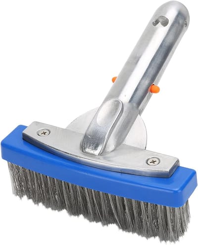 Duurzame RVS Poolborstel, 5.5 Inch Draadborstel voor Zwembaden, Geschikt voor Muren, Vloeren en Hoeken, Ideaal voor Onderhoud en Reiniging