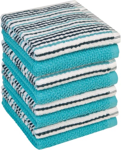 Premium Keukendoeken Set van 8 - Extra Dikke, Zeer Absorberende Katoenen Vaatdoeken 30x30 cm
