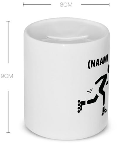 Akyol - skeeleren met eigen naam Spaarpot - Sport - skeeleraars - skaten - 350 ML inhoud
