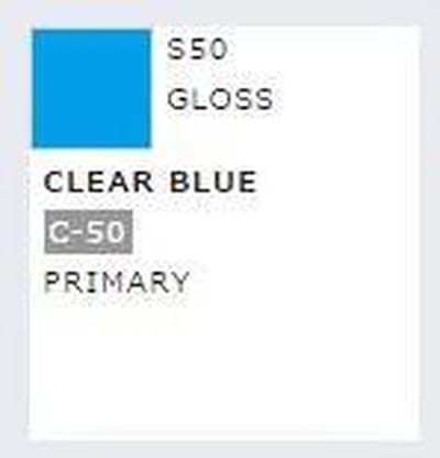 Gunze S-050 - Mr. Color Spray 100 ml Clear Blue - Spuitbus voor Plastic Modelbouw