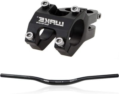 Aluminium Alloy Stuur 31.8mm + Vlak Stuur 780mm Geanodiseerd voor Mountainbikes en Fietsen