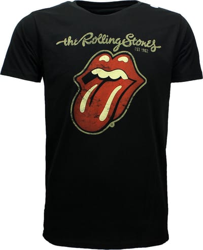 The Rolling Stones Plastered Tongue T-Shirt - Officiële Merchandise - L