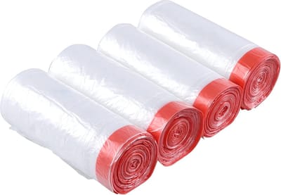 Online Europe 83cm x 63cm, 60Liter, 220 Sterke Vuilniszakken met trekband, 4 rollen