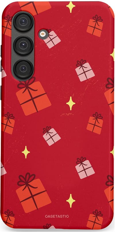 Casetastic hoesje geschikt voor Samsung Galaxy S25 Plus - Dubbellaagse bescherming - Rode Sinterkerst Cadeaus - Fashion Case - Rood
