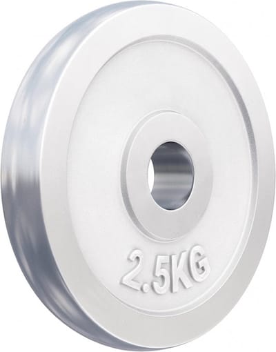 Gorilla Sports Gewichtsschijf - Halterschijf - Chroom - 30 mm - 2,5 kg