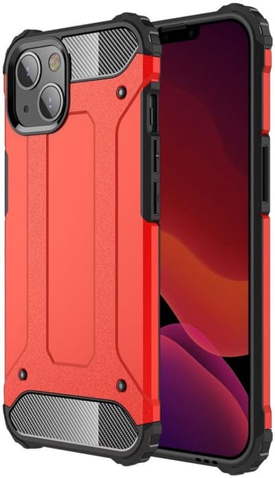 Hoesje Geschikt voor Apple iPhone 13 Mini | Shock Proof | Hybride Back Cover | Beschermhoes | Schokbestendig | Extra bescherming | Rood