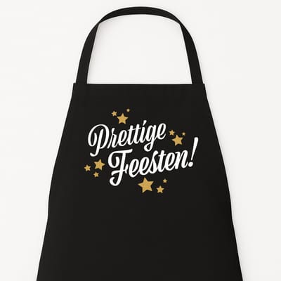 Kerst Keukenschort Prettige Feestdagen - Feestelijk Cadeau - Origineel Kerstcadeau & Nieuwjaar - Kerstcadeau voor Personeel