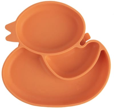 Orion - Silicoon Kinderbord - Oranje Eend - Delen - Zuignap