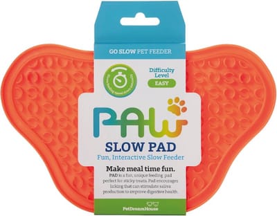 PAW Lick Pad Orange - Paw Lick Pad blauw - likmat voor honden - enrichment - ontspanning voor honden