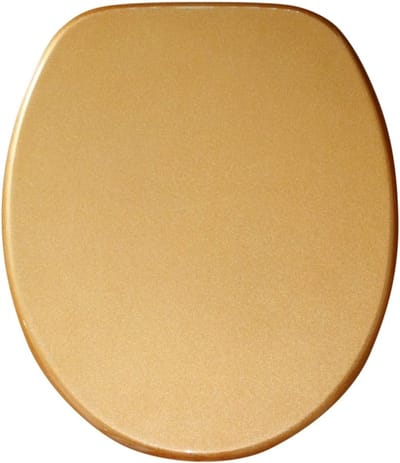 Toiletbril - WC Deksel - Badkamer Upgrade - Soft Close Mechanisme - Standaard Maat - Goud