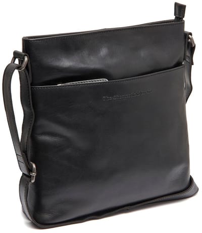 Chesterfield Lunton Waxed Pull Up Schoudertas - Zwart