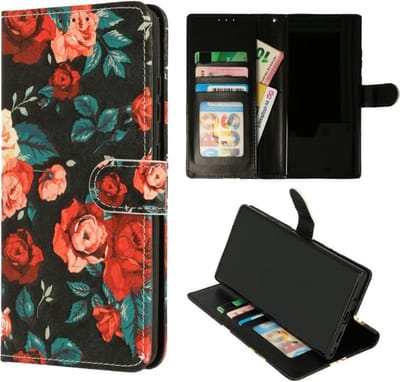Cityhoesje – Bookcase – Geschikt voor Samsung S24 Plus-S25 PLUS – Print Bloemen Vintage