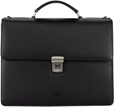 JOST schoudertas business tas met laptopvak Frankfurt Messenger Bag Black zwart