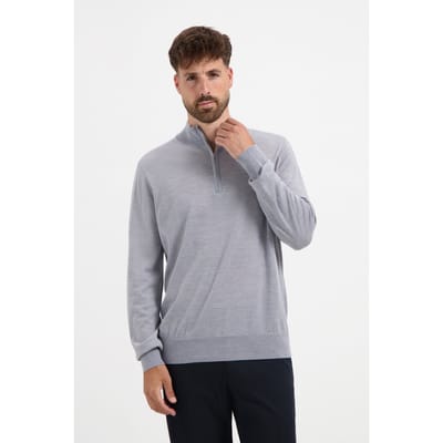 Merso Merino Zip Up 100% Merino Moonstone Grey Talla: S | Jerséis cuello Alto Outlet | Hombre | Cian