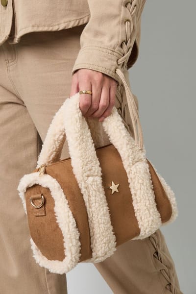 Schoudertas Teddy Star - Camel