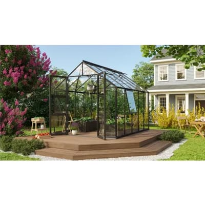 Vitavia Tuinkas Olymp 8300 - Veiligheidsglas 3mm - Zwart - 257x325x254cm