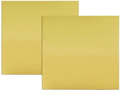 2 Stuks H62 Massief Messing Plaat 152mm x 152mm Dikte 1mm Zonder Krassen voor Machineonderdelen en Doe-het-zelf Projecten