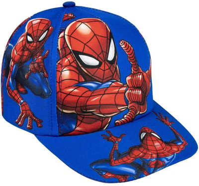 Marvel Spiderman Pet Blauw – Kinder Pet Jongens – Verstelbare Cap – Officieel Gelicenseerd