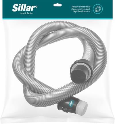 Sillar, stofzuigerslang, flexibel, stofzuigerbuis, vervanging, geschikt voor Electrolux Ultra Silencer PowerForce Classic Silence stofzuiger, lengte 180 cm, grijs