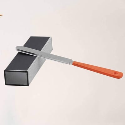 Gitaar Nut Vijlen - Snaar Groef Gereedschap - Moer Aanpassen - Dubbelzijdig Gehard Staal - 18.42cm - Zilver