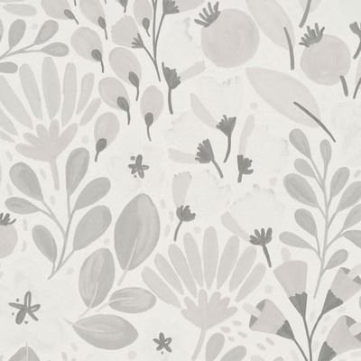 Erismann Vinylbehang 10518-10 - La Terasse - Botanisch Wit - 53cm x 10.05m