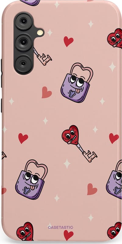 Casetastic Hoesje Geschikt voor Samsung A34 (5G) - Stijlvolle Beschermende Duo-layer Case - Jij bent mijn match