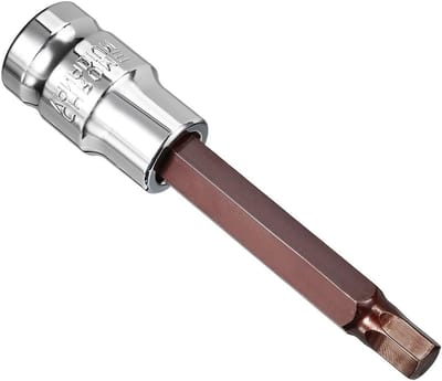 Hex Bit Socket 1/2" Drive H8 (8mm) - Premium S2 Stalen Bits voor Momentsleutel, Ratelsleutel en Slagboor, 100mm Lengte