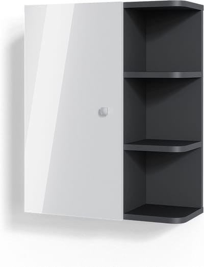 Vicco Fynn Badkamerkast – 47.2 x 59.2 cm Wit Hoogglans