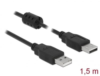 Delock Cable USB 2.0 Type-A male > USB 2.0 Type-A male 1.5 m black