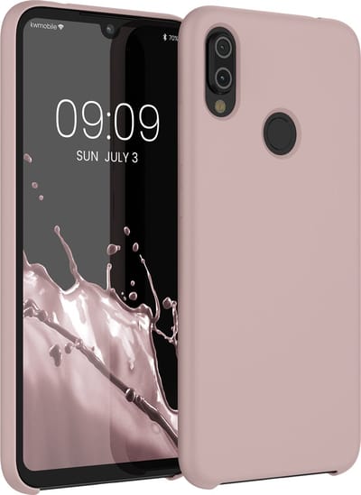 kwmobile telefoonhoesje geschikt voor Xiaomi Redmi Note 7 / Note 7 Pro - Hoesje met siliconen coating - Smartphone case in licht oudroze