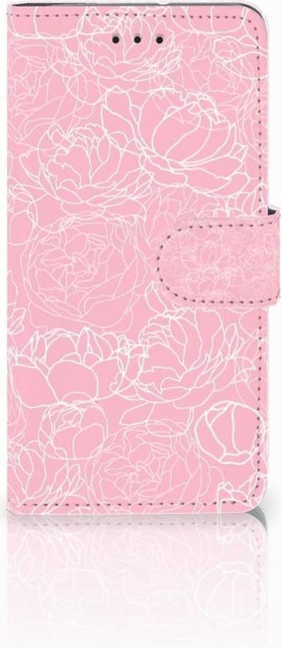 Motorola Moto G7 Play Hoesje White Flowers