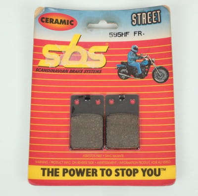 Plaquette de frein SBS pour moto Aprilia 50 Red rose 1987 à 1989 AV / 595HF Neuf